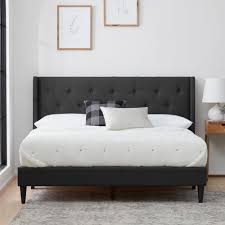 Under the bed ii (2020). Brookside Bella Button Tufted Wingback Upholstered Bed Overstock 31276193