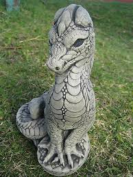 Standing Dragon Stone Garden Ornament