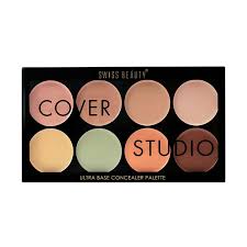 swiss beauty cover studio ultra base concealer palette shade 3 16g