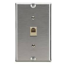 stainless steel wallplate with phone