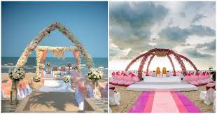 This beach is close to the fun boardwalk area. 10 Beach Wedding Mandaps That You Can T Miss Wedding Venues Wedding Blog