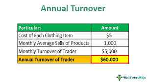Annual Turnover Meaning Formula
