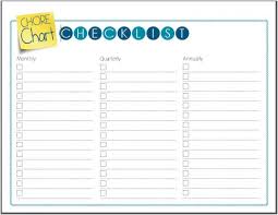 Home Management Binder 6 Chore Chart Checklist