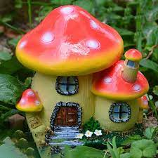 Koop Cute Mushroom House Miniature