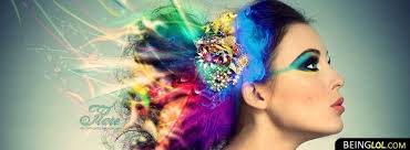 colorful make up facebook cover