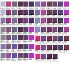 Purples Pantone Color Chart Purple