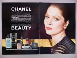 chanel makeup cosmetics 2 page print ad