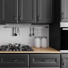 what color countertops go with black