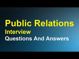public affairs interview questions