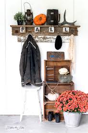 Fall Farm Reclaimed Wood Coat Hook Shelf