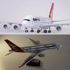 Transport of fuselage sections, tail and wings, final assembly line and painting of the first airbus a380, the world's largest passenger aircraft. 1 160 Scale 50 5cm Airplane Airbus A380 Qantas Airline Model W Light And Wheel Diecast Plastic Resin Plane For Collection Diecasts Toy Vehicles Aliexpress