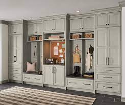 transitional mudroom cabinets