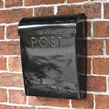 Cityscape Black Contemporary Post Box