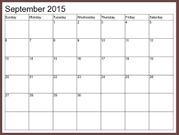 Sep Thru December 2015 Calendar Templates Holidays Calendar Template