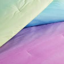 watercolor rainbow ombre comforter