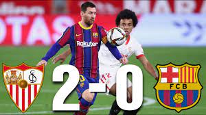 Luis suarez and lionel messi net right at the death to ensure visitors preserve unbeaten run in la liga. Sevilla Vs Barcelona 2 0 Copa Del Rey Semi Final 1st Leg Match Review Youtube