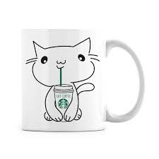 Amazon Com Starbucks Cat Mug Cute Starbuck Cats Coffee Mugs