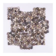 pebble mosaic tile riverstone pebble