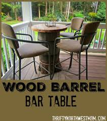 Diy Bar Table Made From A Wine Barrel