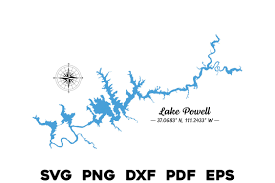lake powell arizona map with comp