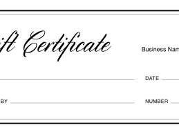 Personalized Gift Certificates Template Free Create Your Own
