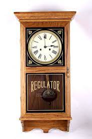 Antique Oak Cased Regulator Clock Sold