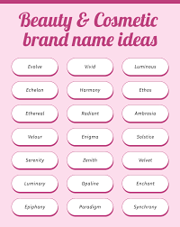 250 best brand name ideas beauty