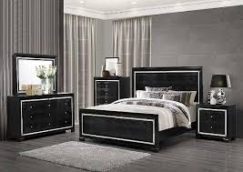 Metallic Black Bedroom Set Global Furniture