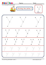 letter y tracing worksheet in diffe
