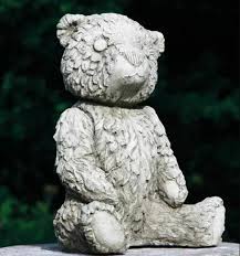 Teddy Bear Stone Statue Outdoor