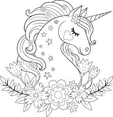 free unicorn coloring pages for