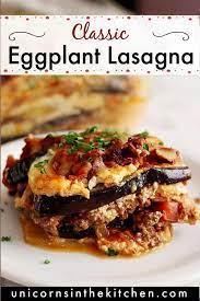 Classic Eggplant Lasagna gambar png