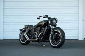 custom made indian scout is slammed