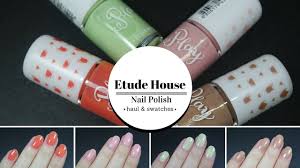 nail polish swatches etude house