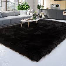 area rug 6x8 faux fur sheepskin rug