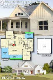 Plan 28923jj 3 Bed Farmhouse With