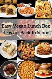 easy vegan lunch box ideas for back to