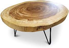 Anchoring and balancing a living room or den, they're a proven rustic decorating necessity. Kinaree Laem Pho Solid Wood Coffee Table Natural Amazon De Kuche Haushalt
