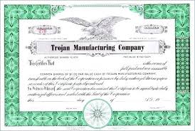 Company Stock Certificate Template