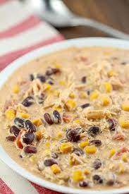 Cream Cheese White Chicken Chili Crockpot gambar png