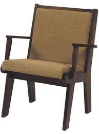 church chair with arms wood framed