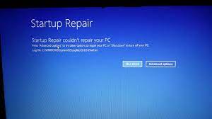 startup repair couldn t repair your pc