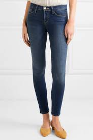 Frame Le Skinny De Jeanne Mid Rise Jeans Net A Porter Com
