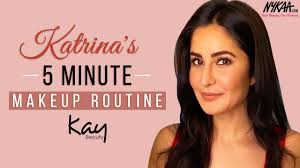 GRWM: Katrina Kaif's 5 Minute Makeup Routine | Quick Everyday Makeup | Kay  Beauty | Nykaa - YouTube