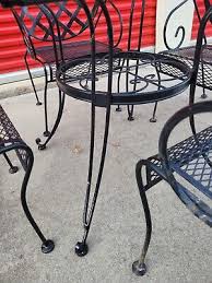 Vintage Black Wrought Iron Patio