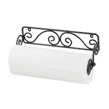 Wall Mounted Black Paper Towel Holder
