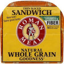 roman meal bread sandwich thin sliced