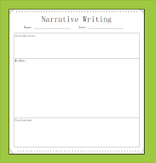 editable narrative writing graphic