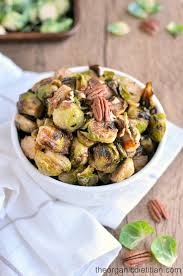 Spread honey mustard mixture over salmon then sprinkle top of salmon with pecan mixture. Roasted Brussels Sprouts With Honey Mustard And Pecans