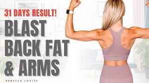 back fat blast and arm tone workout